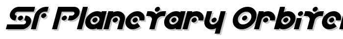 SF Planetary Orbiter Bold Italic font